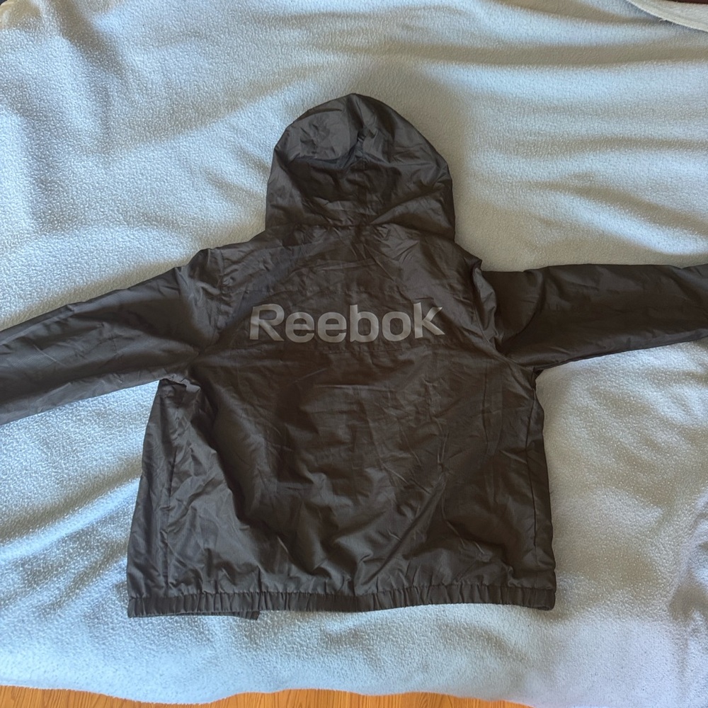 Black Reebok Windbreaker (Size: Large) - Picture 3 of 3